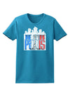 Je Suis Paris - Strong Womens Dark T-Shirt-TooLoud-Turquoise-X-Small-Davson Sales