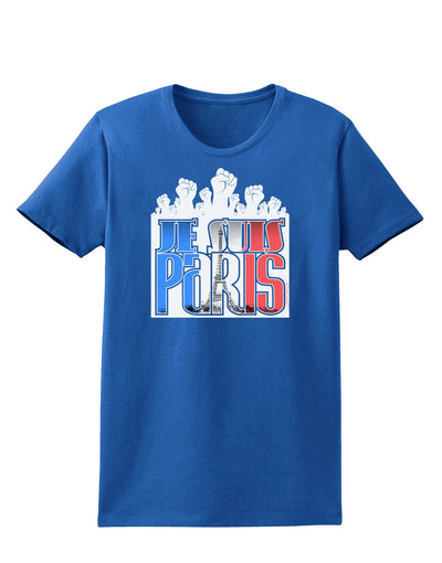 Je Suis Paris - Strong Womens Dark T-Shirt-TooLoud-Royal-Blue-X-Small-Davson Sales