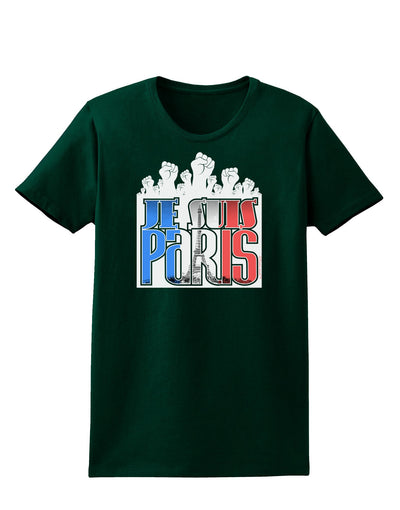 Je Suis Paris - Strong Womens Dark T-Shirt-TooLoud-Forest-Green-Small-Davson Sales