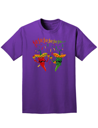 Jejeje Mexican Chili Peppers Adult Dark T-Shirt-Mens T-Shirt-TooLoud-Purple-Small-Davson Sales