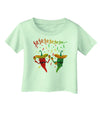 Jejeje Mexican Chili Peppers Infant T-Shirt-Infant T-Shirt-TooLoud-Light-Green-06-Months-Davson Sales