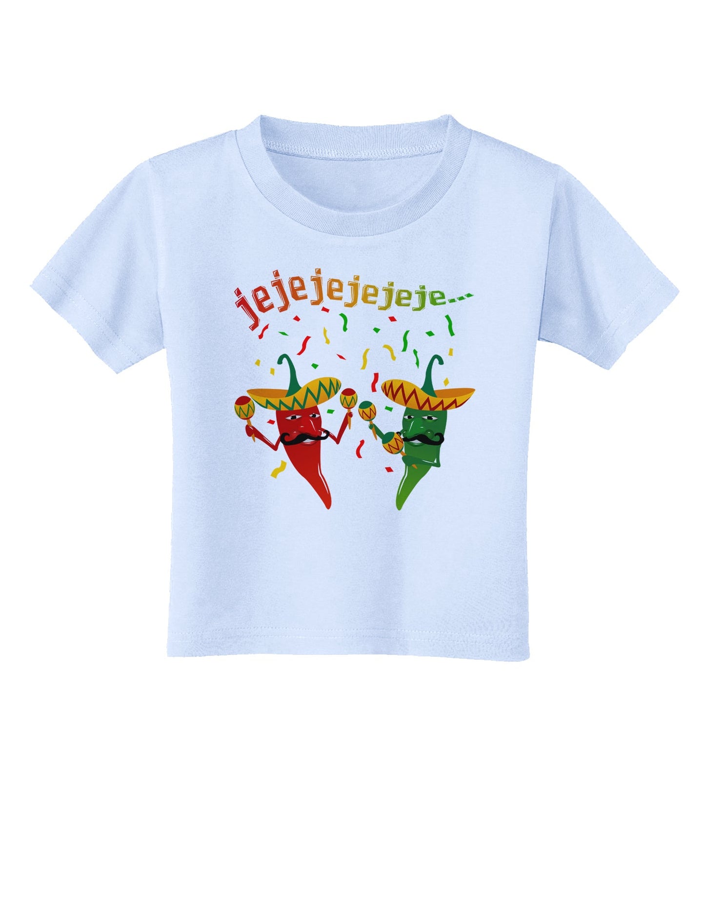 Jejeje Mexican Chili Peppers Toddler T-Shirt-Toddler T-Shirt-TooLoud-Light-Blue-2T-Davson Sales
