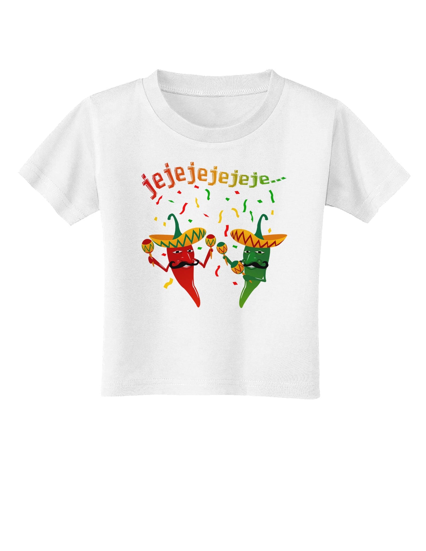 Jejeje Mexican Chili Peppers Toddler T-Shirt-Toddler T-Shirt-TooLoud-White-2T-Davson Sales
