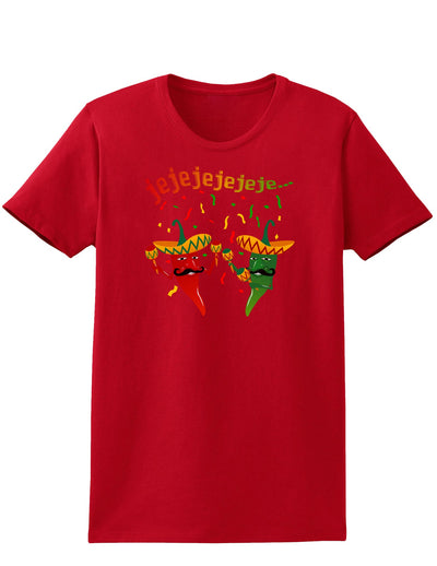 Jejeje Mexican Chili Peppers Womens Dark T-Shirt-TooLoud-Red-X-Small-Davson Sales