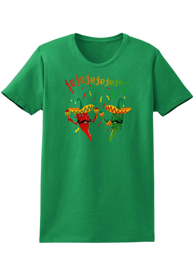 Jejeje Mexican Chili Peppers Womens Dark T-Shirt-TooLoud-Kelly-Green-X-Small-Davson Sales