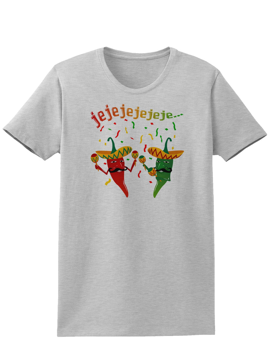 Jejeje Mexican Chili Peppers Womens T-Shirt-Womens T-Shirt-TooLoud-White-X-Small-Davson Sales