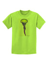 Jellyfish Outlined in Purple Watercolor Childrens T-Shirt-Childrens T-Shirt-TooLoud-Lime-Green-X-Small-Davson Sales