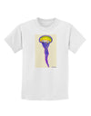 Jellyfish Outlined in Purple Watercolor Childrens T-Shirt-Childrens T-Shirt-TooLoud-White-X-Small-Davson Sales