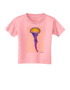 Jellyfish Outlined in Purple Watercolor Toddler T-Shirt-Toddler T-Shirt-TooLoud-Candy-Pink-2T-Davson Sales