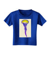 Jellyfish Outlined in Purple Watercolor Toddler T-Shirt Dark-Toddler T-Shirt-TooLoud-Royal-Blue-2T-Davson Sales