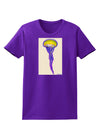 Jellyfish Outlined in Purple Watercolor Womens Dark T-Shirt-TooLoud-Purple-X-Small-Davson Sales