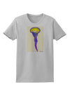 Jellyfish Outlined in Purple Watercolor Womens T-Shirt-Womens T-Shirt-TooLoud-AshGray-X-Small-Davson Sales