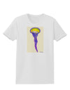 Jellyfish Outlined in Purple Watercolor Womens T-Shirt-Womens T-Shirt-TooLoud-White-X-Small-Davson Sales