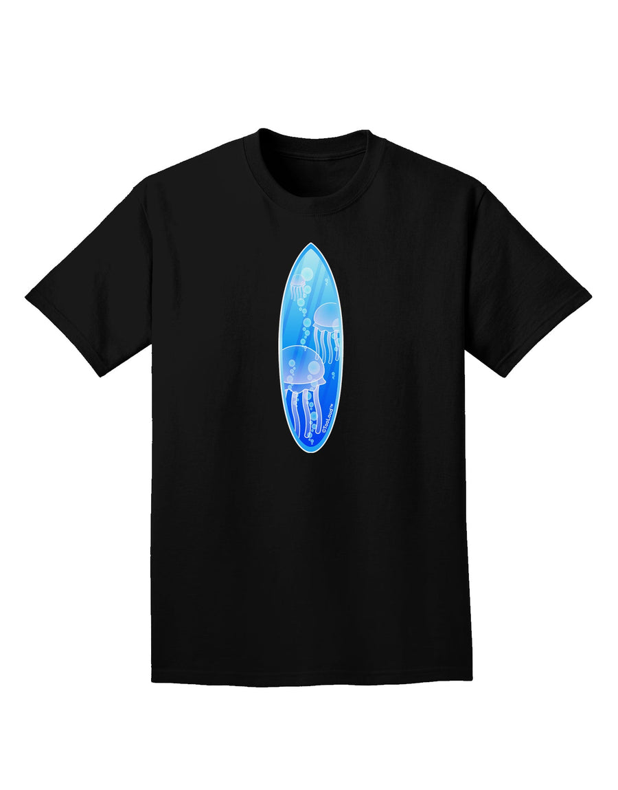 Jellyfish Surfboard Adult Dark T-Shirt by TooLoud-Mens T-Shirt-TooLoud-Purple-Small-Davson Sales