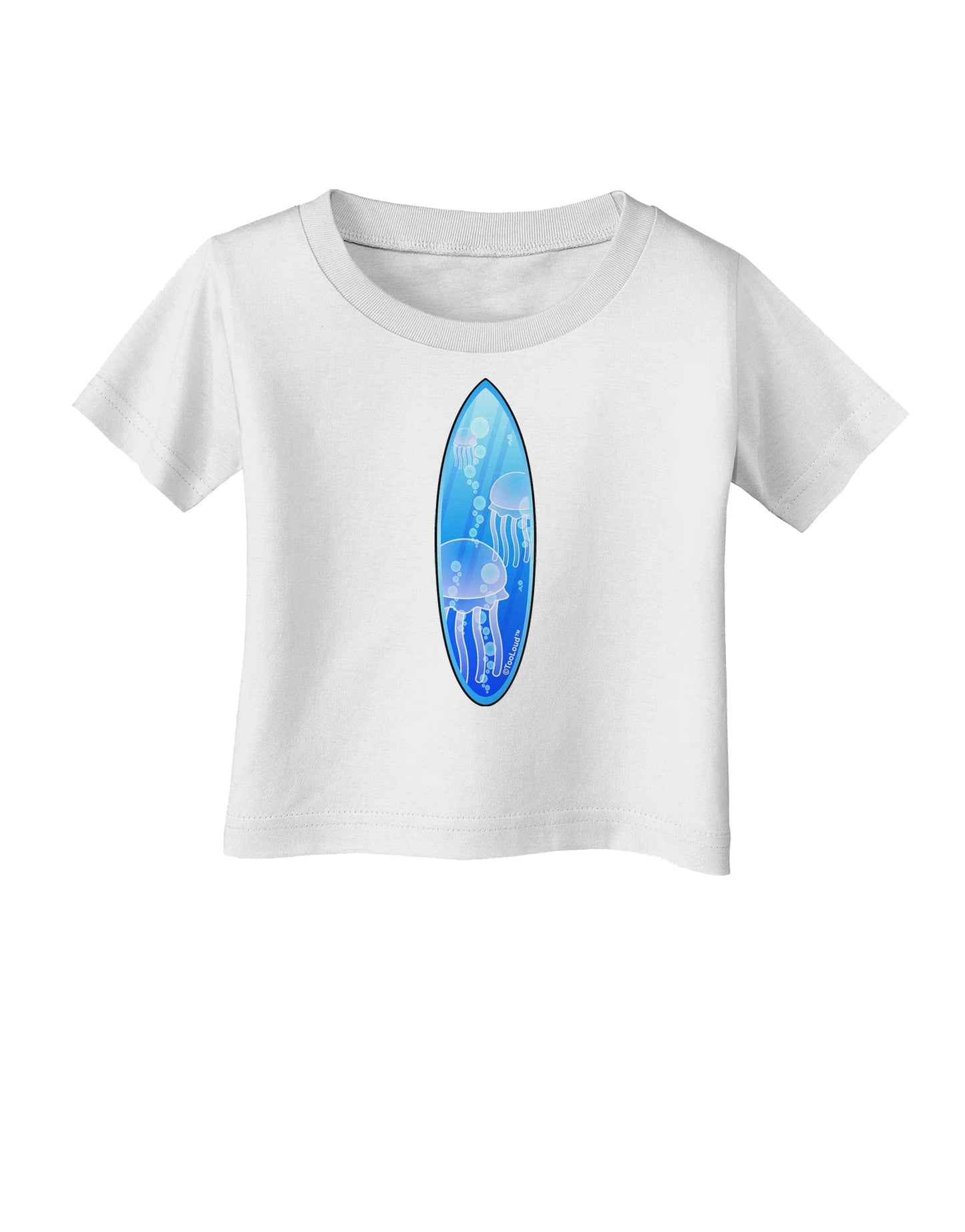 Jellyfish Surfboard Infant T-Shirt by TooLoud-Infant T-Shirt-TooLoud-White-06-Months-Davson Sales