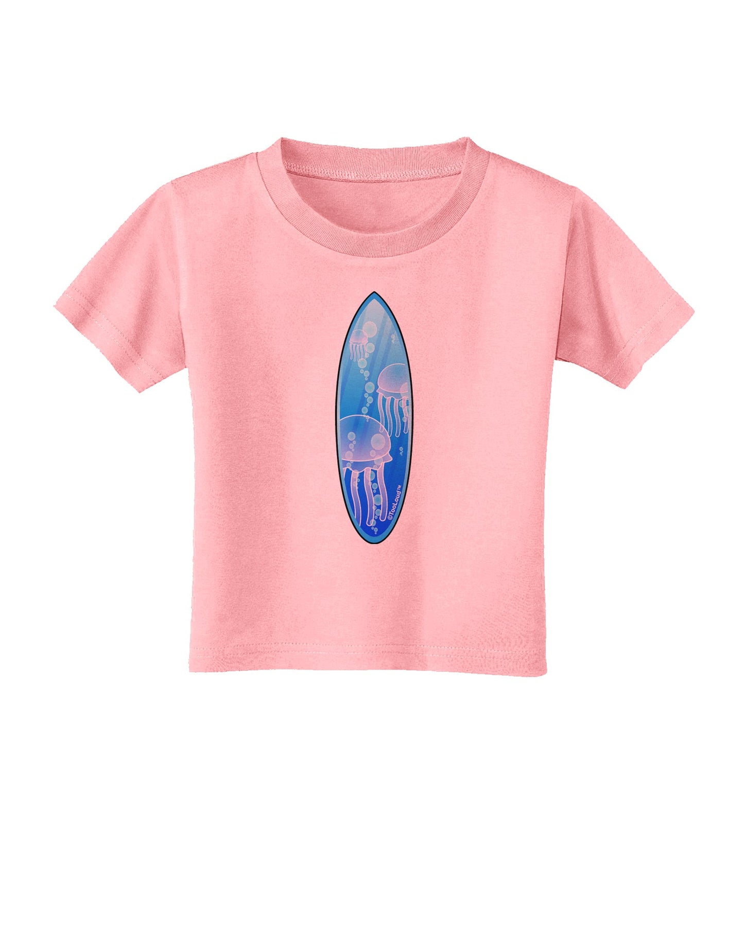 Jellyfish Surfboard Toddler T-Shirt by TooLoud-Toddler T-Shirt-TooLoud-Candy-Pink-2T-Davson Sales