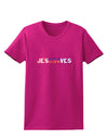 JesUSAves - Jesus Saves USA Design Womens Dark T-Shirt by TooLoud-Womens T-Shirt-TooLoud-Hot-Pink-Small-Davson Sales