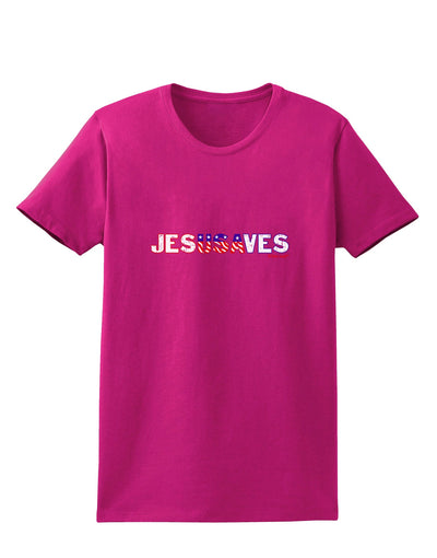 JesUSAves - Jesus Saves USA Design Womens Dark T-Shirt by TooLoud-Womens T-Shirt-TooLoud-Hot-Pink-Small-Davson Sales