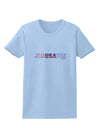 JesUSAves - Jesus Saves USA Design Womens T-Shirt by TooLoud-Womens T-Shirt-TooLoud-Light-Blue-X-Small-Davson Sales