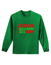 Jesus is the Reason for the Season Christmas Adult Long Sleeve Dark T-Shirt-TooLoud-Kelly-Green-Small-Davson Sales