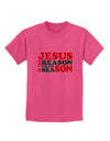 Jesus is the Reason for the Season Christmas Childrens T-Shirt-Childrens T-Shirt-TooLoud-Sangria-X-Small-Davson Sales