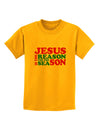 Jesus is the Reason for the Season Christmas Childrens T-Shirt-Childrens T-Shirt-TooLoud-Gold-X-Small-Davson Sales