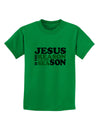 Jesus is the Reason for the Season Christmas Childrens T-Shirt-Childrens T-Shirt-TooLoud-Kelly-Green-X-Small-Davson Sales