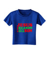 Jesus is the Reason for the Season Christmas Toddler T-Shirt Dark-Toddler T-Shirt-TooLoud-Red-2T-Davson Sales