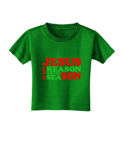 Jesus is the Reason for the Season Christmas Toddler T-Shirt Dark-Toddler T-Shirt-TooLoud-Royal-Blue-2T-Davson Sales