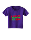 Jesus is the Reason for the Season Christmas Toddler T-Shirt Dark-Toddler T-Shirt-TooLoud-Purple-2T-Davson Sales