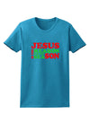 Jesus is the Reason for the Season Christmas Womens Dark T-Shirt-TooLoud-Turquoise-X-Small-Davson Sales