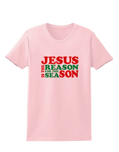 Jesus is the Reason for the Season Christmas Womens T-Shirt-Womens T-Shirt-TooLoud-PalePink-X-Small-Davson Sales