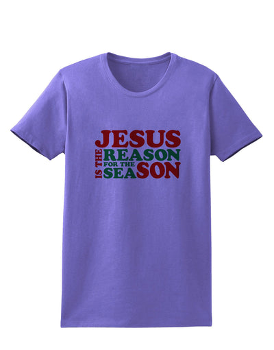Jesus is the Reason for the Season Christmas Womens T-Shirt-Womens T-Shirt-TooLoud-Violet-X-Small-Davson Sales