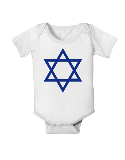 Jewish Star of David Baby Romper Bodysuit by TooLoud-Baby Romper-TooLoud-White-06-Months-Davson Sales