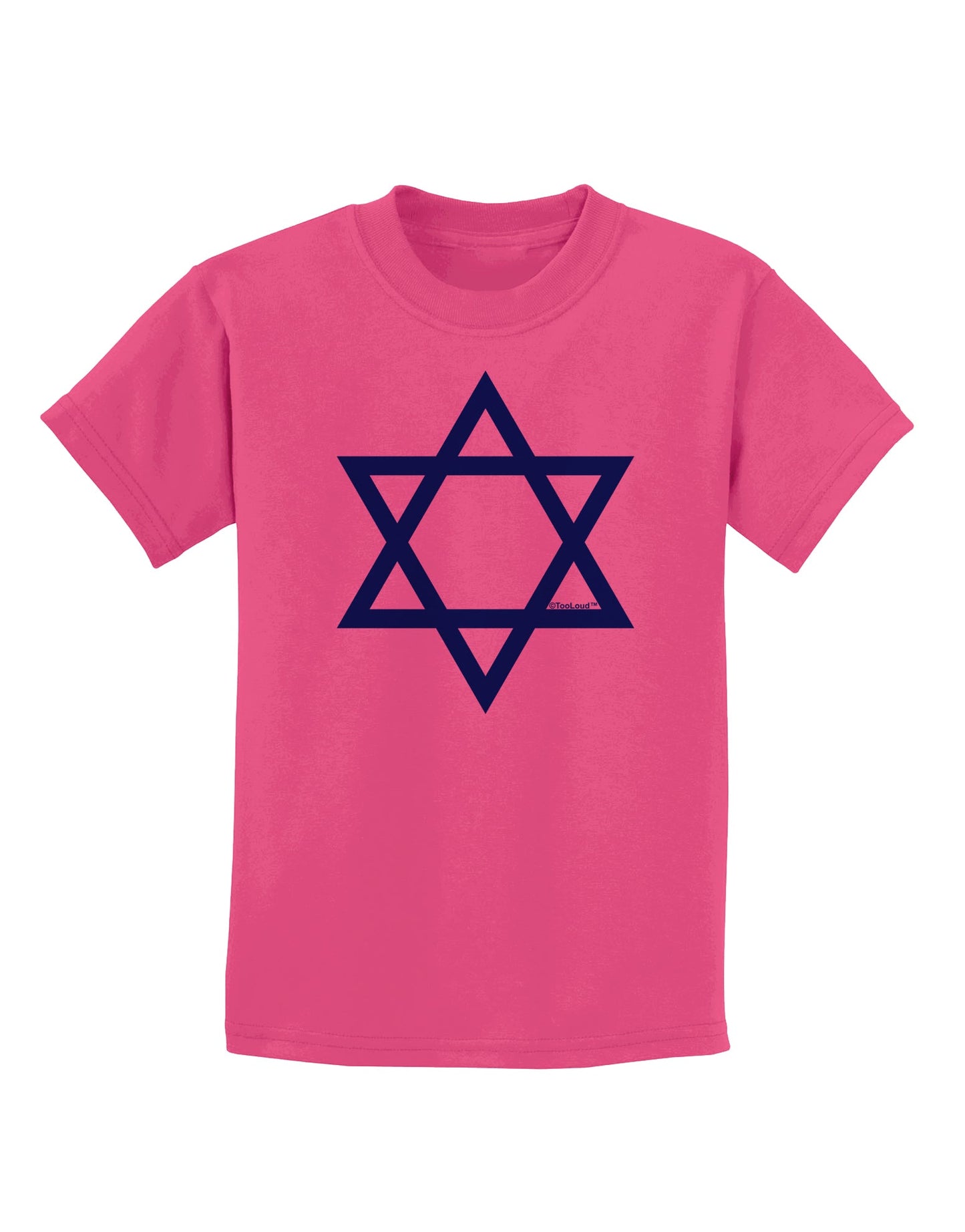Jewish Star of David Childrens T-Shirt by TooLoud-Childrens T-Shirt-TooLoud-Sangria-X-Small-Davson Sales