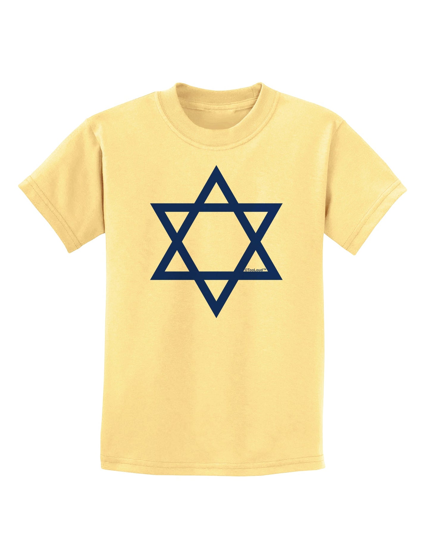 Jewish Star of David Childrens T-Shirt by TooLoud-Childrens T-Shirt-TooLoud-Daffodil-Yellow-X-Small-Davson Sales