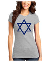 Jewish Star of David Juniors Petite T-Shirt by TooLoud-T-Shirts Juniors Tops-TooLoud-Ash-Gray-Juniors Fitted X-Small-Davson Sales