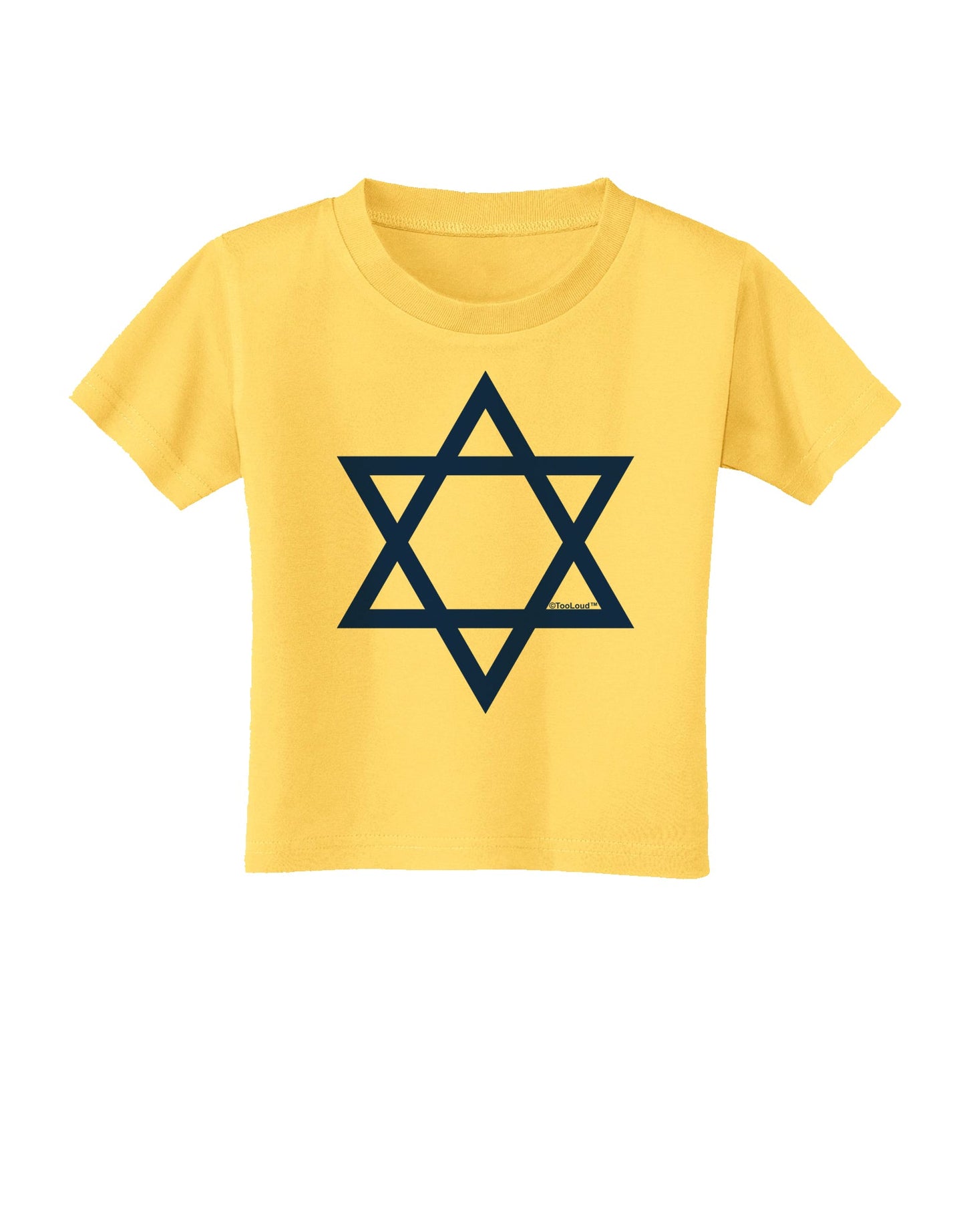Jewish Star of David Toddler T-Shirt by TooLoud-Toddler T-Shirt-TooLoud-Yellow-2T-Davson Sales