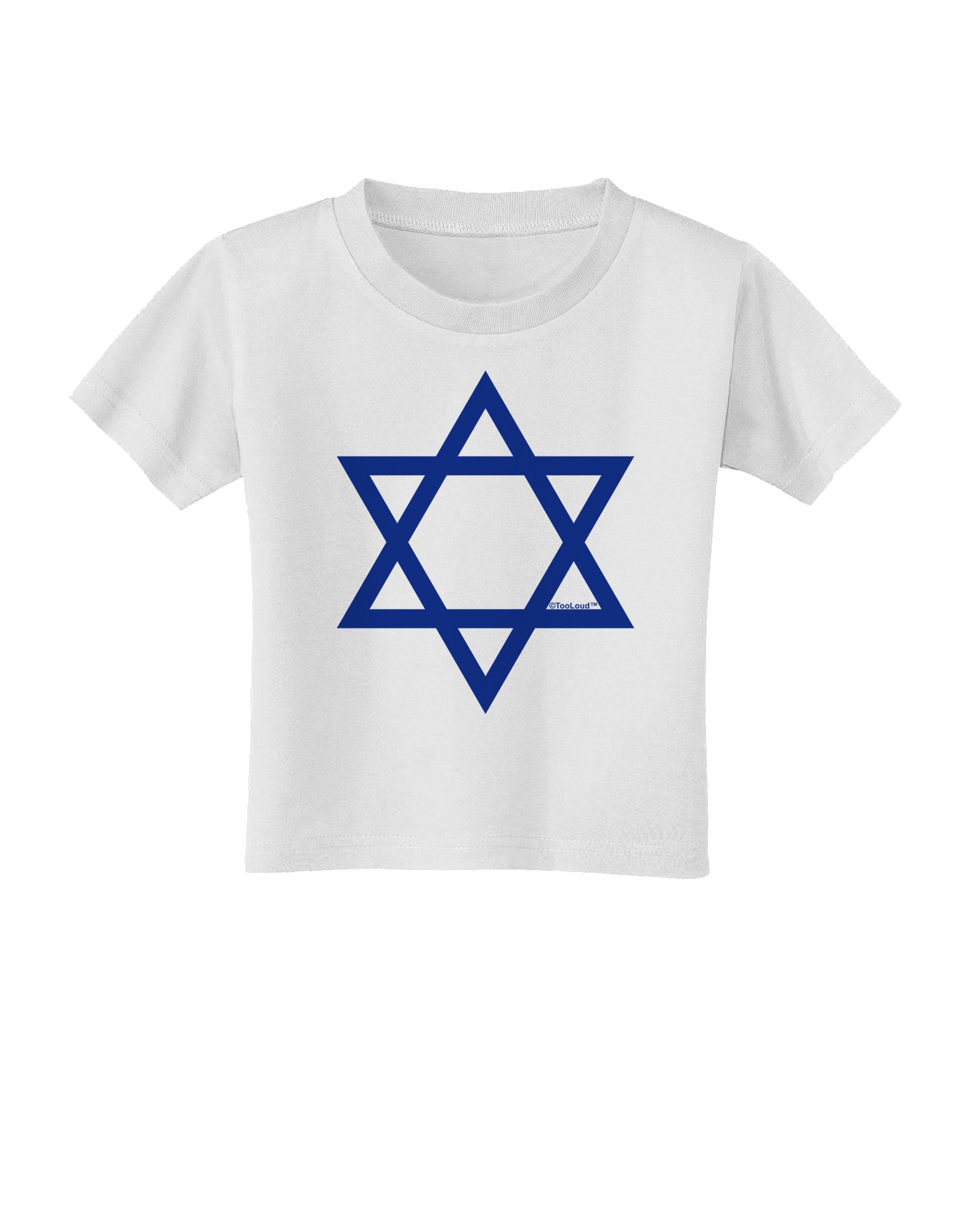 Jewish Star of David Toddler T-Shirt by TooLoud-Toddler T-Shirt-TooLoud-White-2T-Davson Sales
