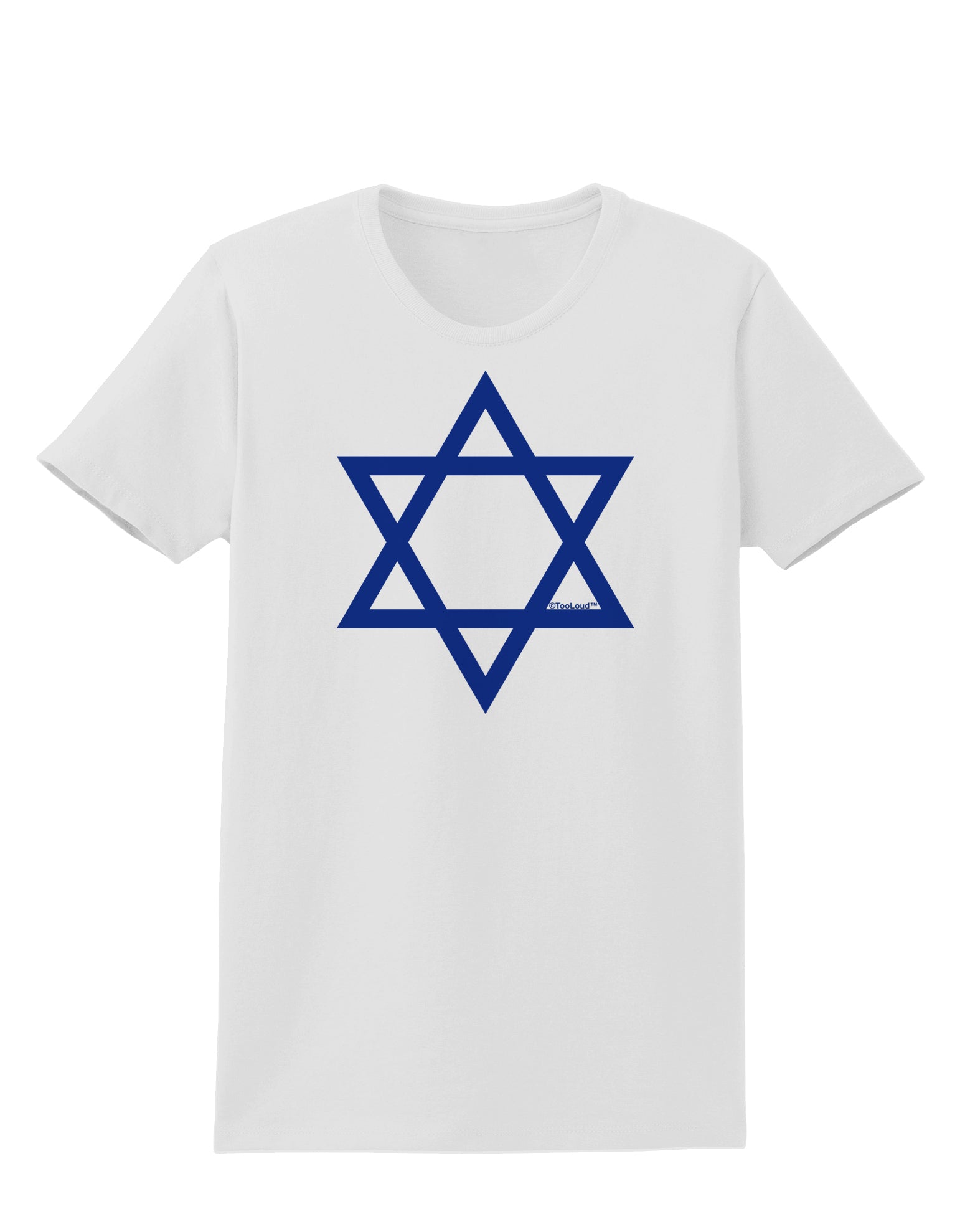Jewish Star of David Womens T-Shirt by TooLoud-Womens T-Shirt-TooLoud-White-X-Small-Davson Sales