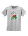 Jingle All the Way - holly Childrens T-Shirt-Childrens T-Shirt-TooLoud-AshGray-X-Small-Davson Sales