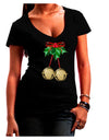 Jingle Balls Juniors V-Neck Dark T-Shirt-Womens V-Neck T-Shirts-TooLoud-Black-Juniors Fitted Small-Davson Sales