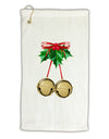 Jingle Balls Micro Terry Gromet Golf Towel 11&#x22;x19-Golf Towel-TooLoud-White-Davson Sales