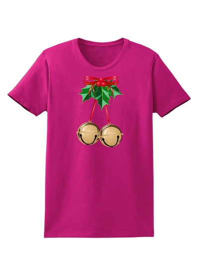 Jingle Balls Womens Dark T-Shirt-TooLoud-Hot-Pink-Small-Davson Sales