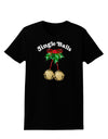 Jingle Balls with Text Womens Dark T-Shirt-TooLoud-Black-X-Small-Davson Sales