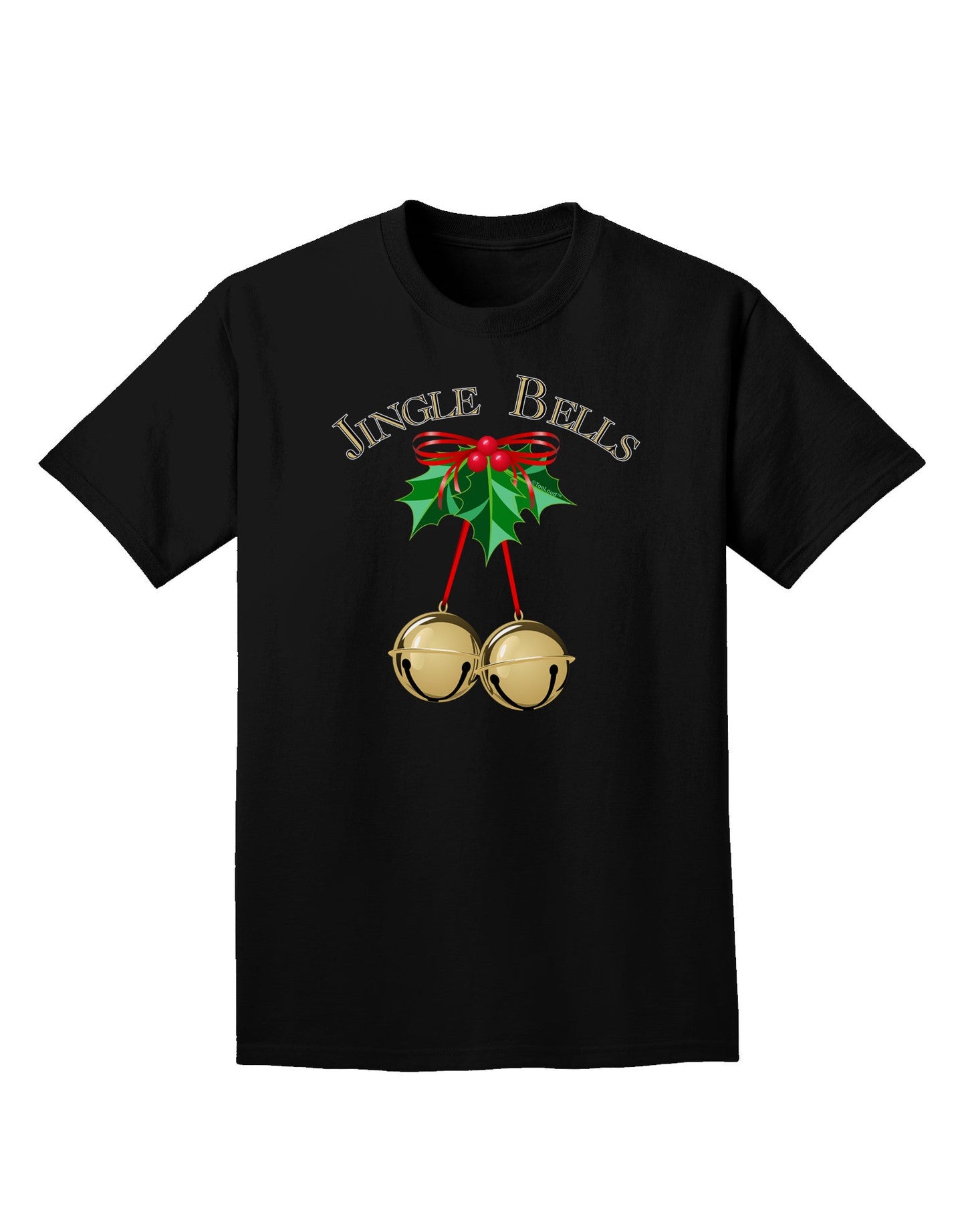 Jingle Bells Adult Dark T-Shirt-Mens T-Shirt-TooLoud-Black-Small-Davson Sales