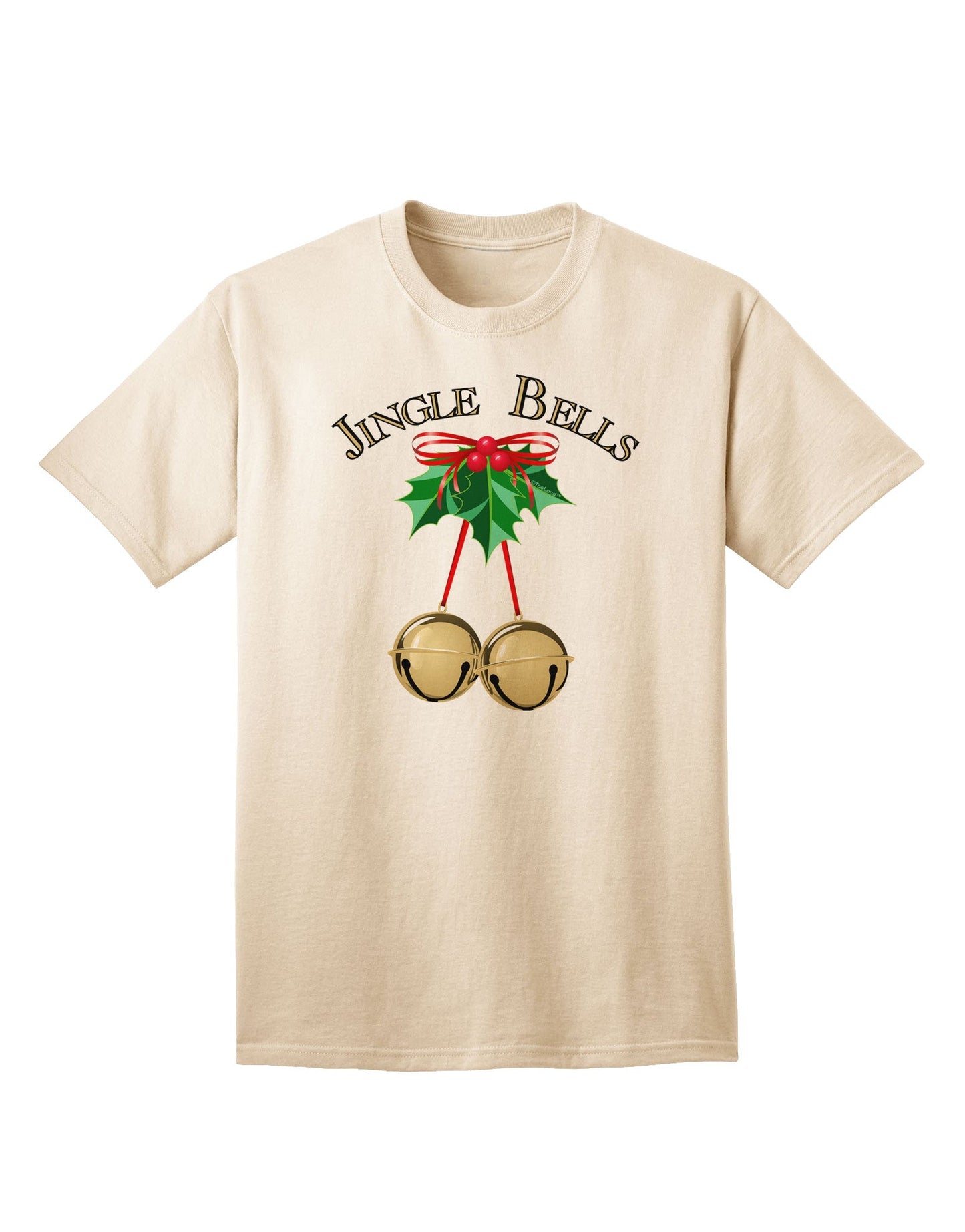 Jingle Bells Adult T-Shirt-Mens T-Shirt-TooLoud-Natural-Small-Davson Sales