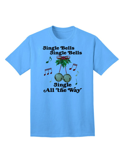 Jingle Bells All the Way: Premium Adult T-Shirt Collection-Mens T-shirts-TooLoud-Aquatic-Blue-Small-Davson Sales