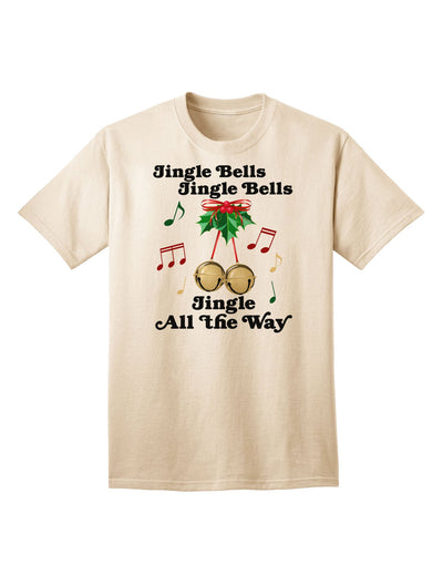 Jingle Bells All the Way: Premium Adult T-Shirt Collection-Mens T-shirts-TooLoud-Natural-Small-Davson Sales