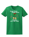 Jingle Bells All the way Womens Dark T-Shirt-TooLoud-Kelly-Green-X-Small-Davson Sales